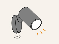 センサーライト取り付け