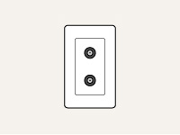 テレビのアンテナ端子の増設・修理（交換）